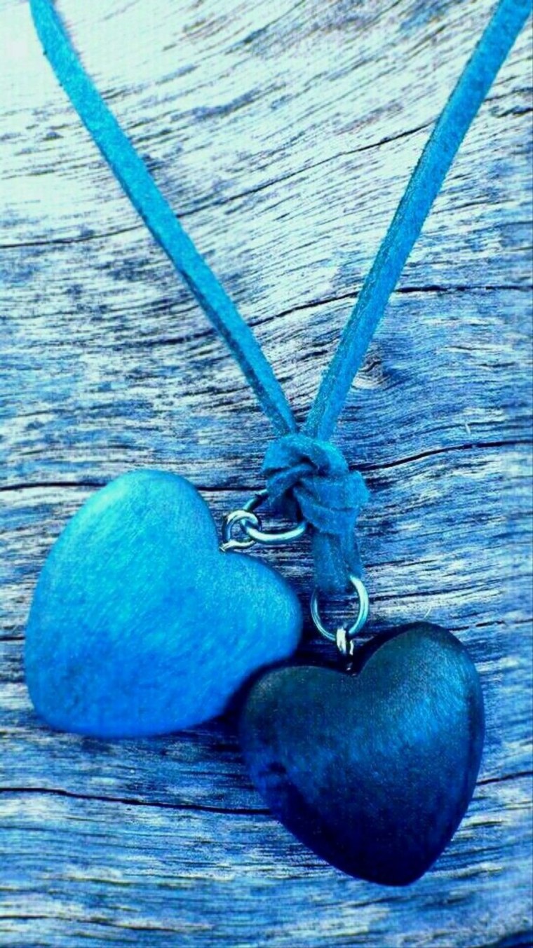 Сердце голубое