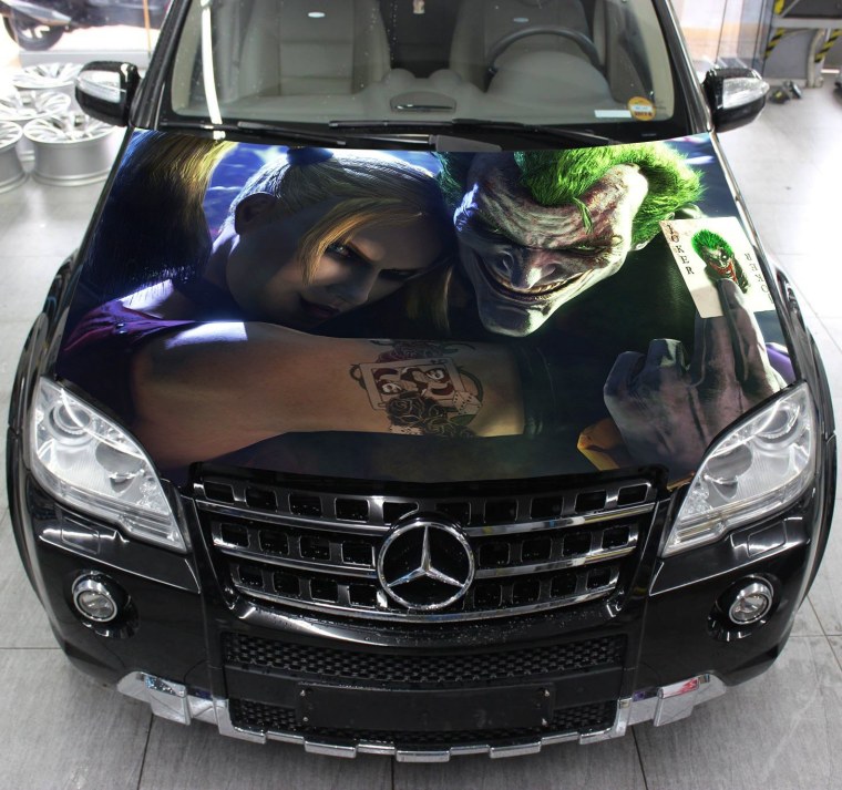 Аэрография Джокер на авто