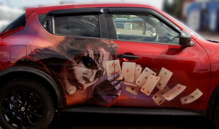 Аэрография на машине