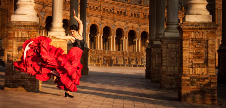 Испания фламенко танец на улице