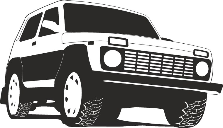 Нива 4х4 вектор оффроуд