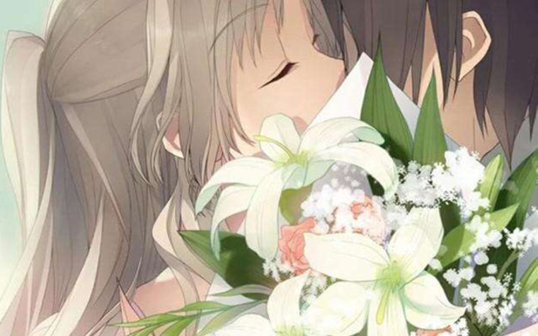 Букет цветов аниме