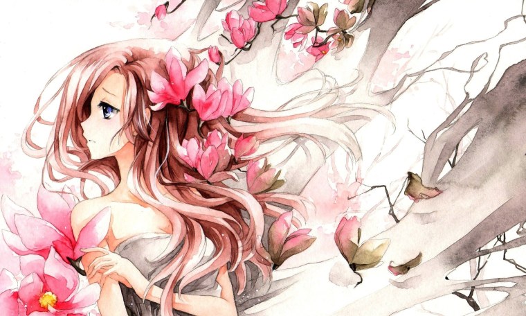 Аниме цветы