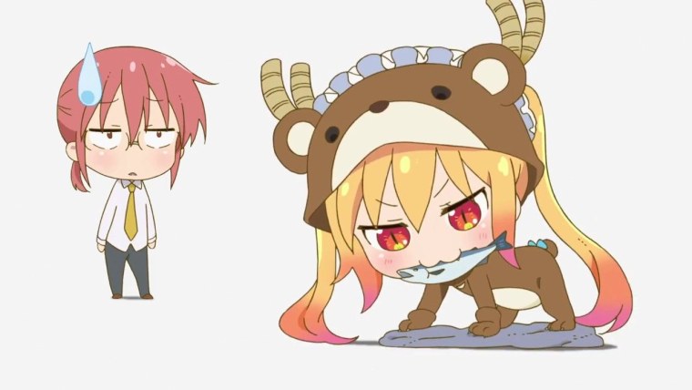 Аниме дракон-горничная Кобаяши-Сан Чиби