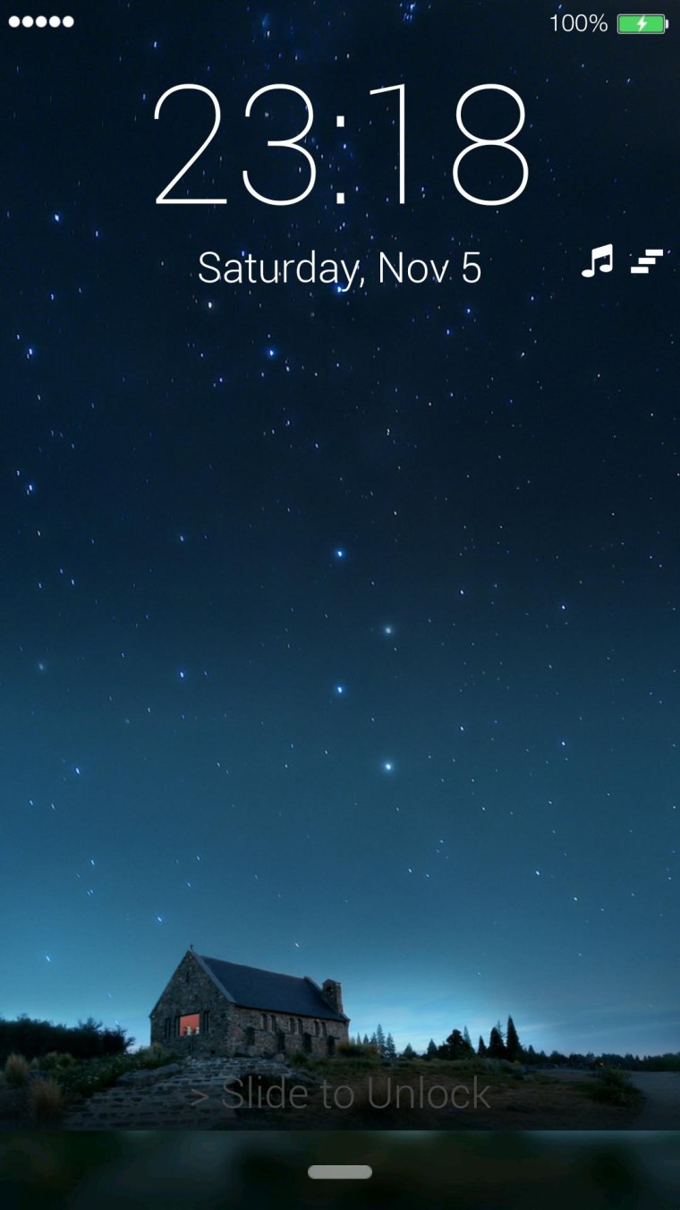 Необычный экран блокировки