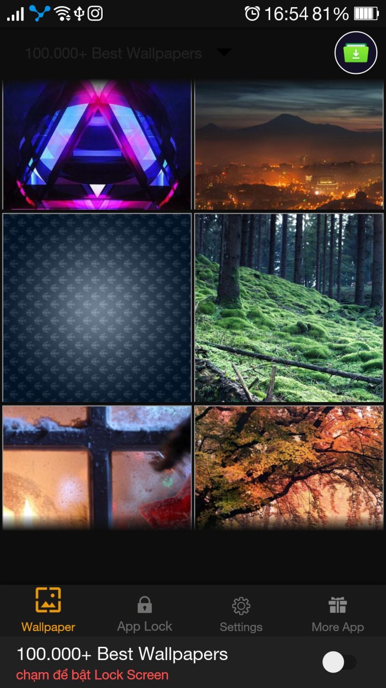 Обои на экран блокировки с надписями