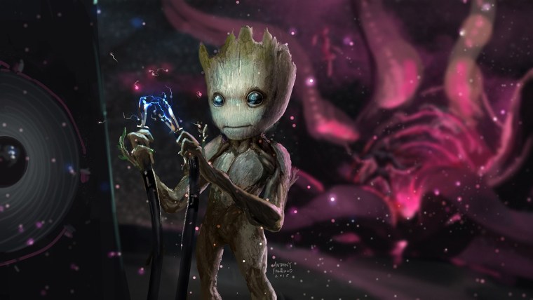 Грут из стражей Галактики 2