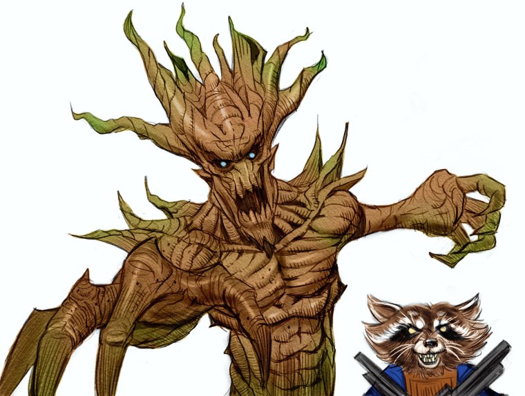 Стражи Галактики 1 Грут