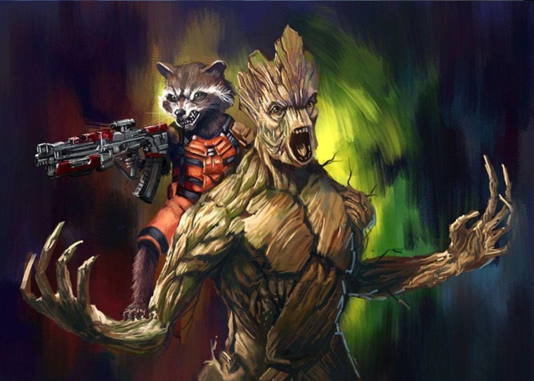 Стражи Галактики ракета и Грут