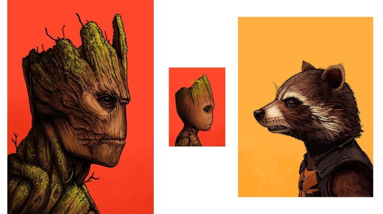 Енот ракета и малыш Грут