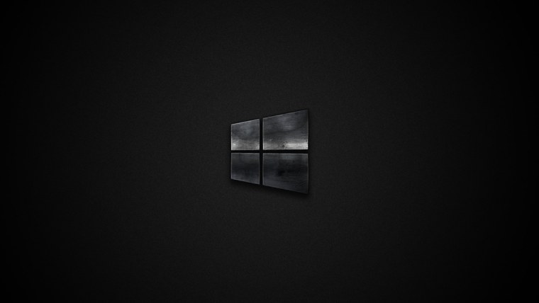 Чёрный рабочий стол Windows