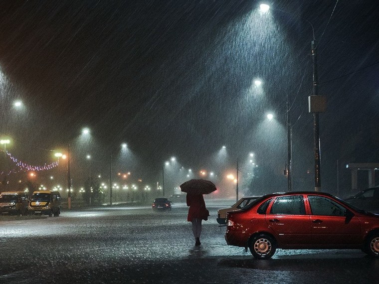 Дождливый город