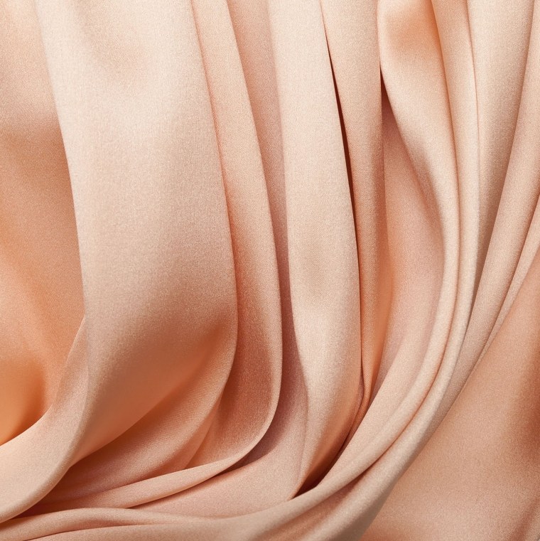 Ткань шелковая коричневая