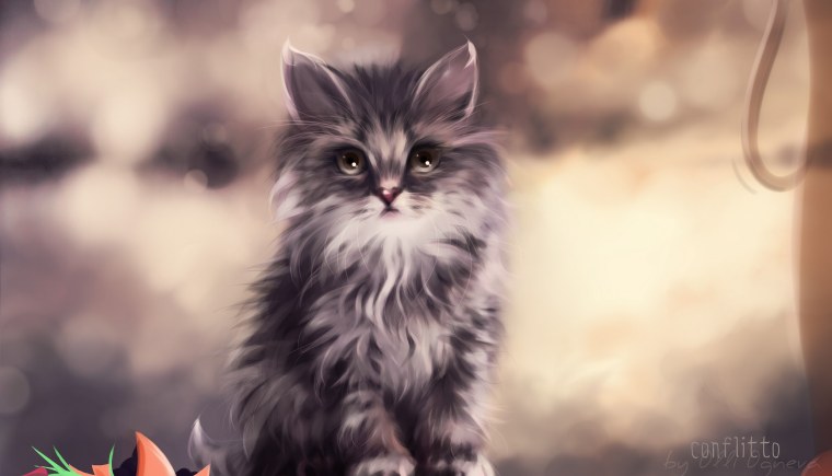 Котята арт красивые