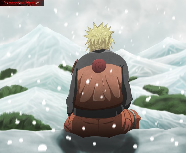 Наруто Узумаки спиной