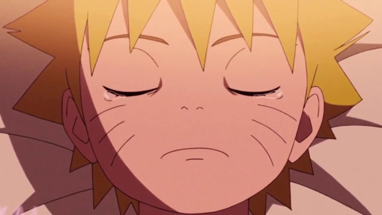 Наруто Узумаки в детстве плачет