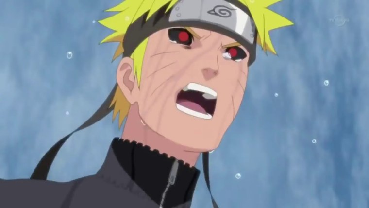 Наруто плачет gif