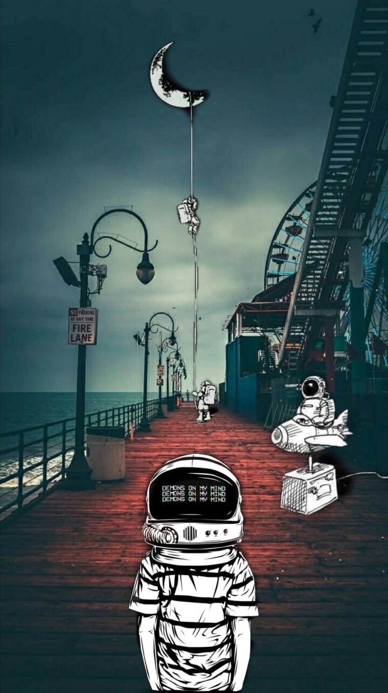 Одинокий космонавт арт