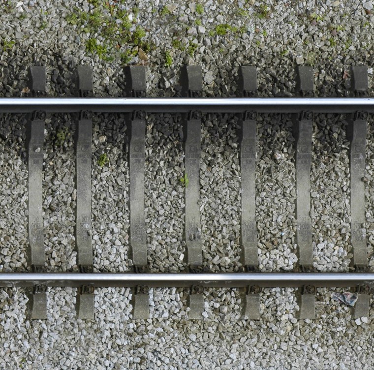 Железнодорожные пути сверху