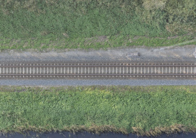 ЖД пути вид сверху