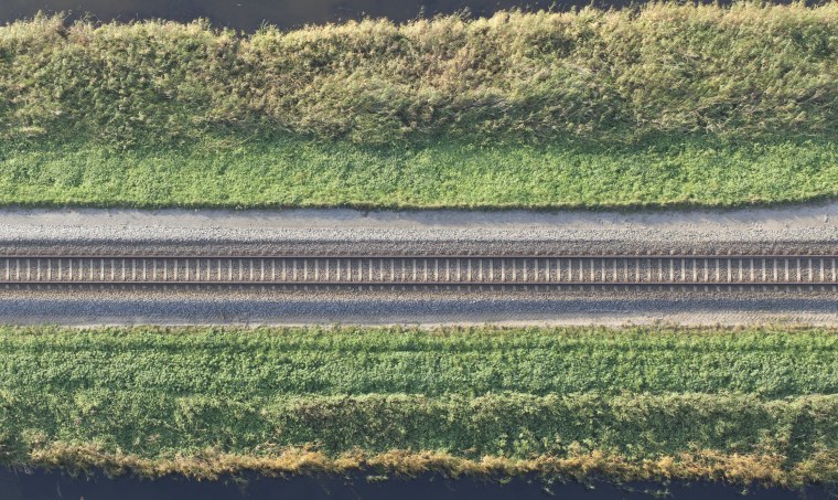 Рельсы вид сбоку вектор