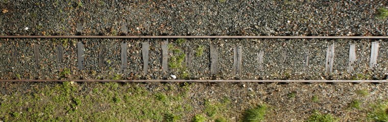 ЖД дорога вид сверху