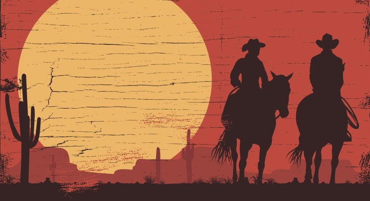 Ковбой уходит в закат