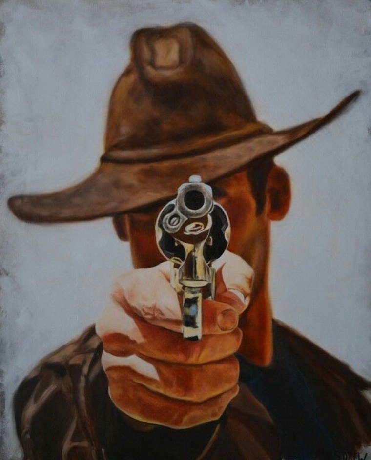 Ковбой стреляет