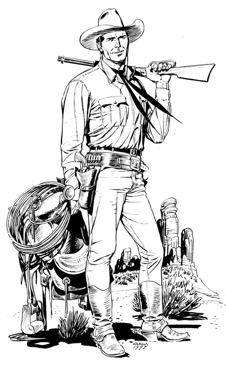 Вестерн эскизы