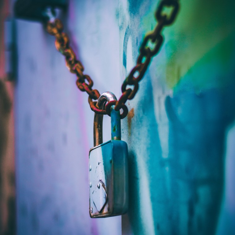 Креативные замок на цепочке