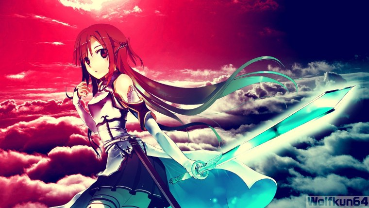 Sword Art online обои 1920х1080 Asuna