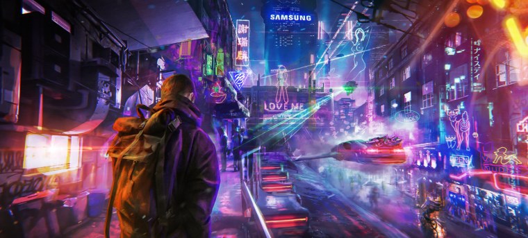 Cyberpunk 2077 улицы