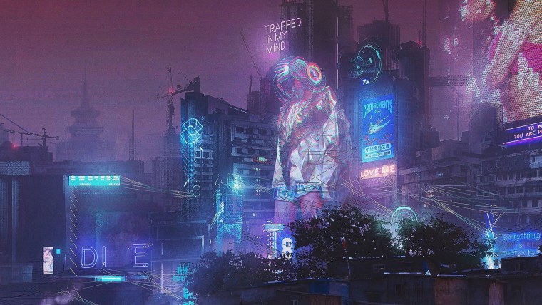 Рынок черри блоссом Cyberpunk 2077
