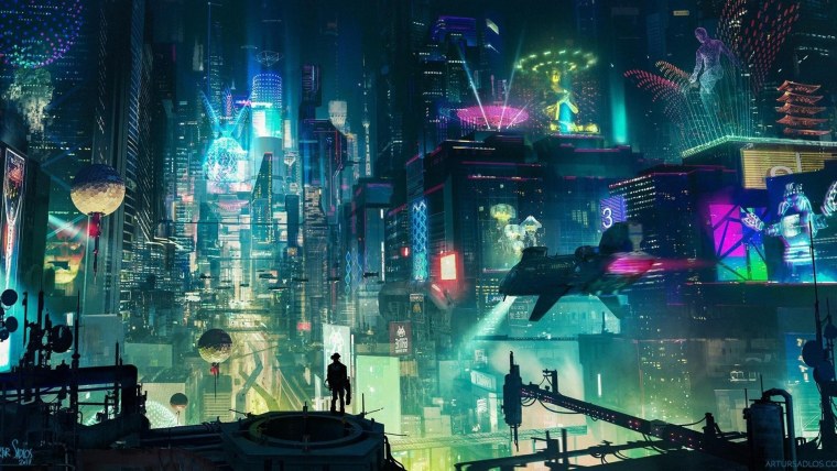Cyberpunk 2077 город