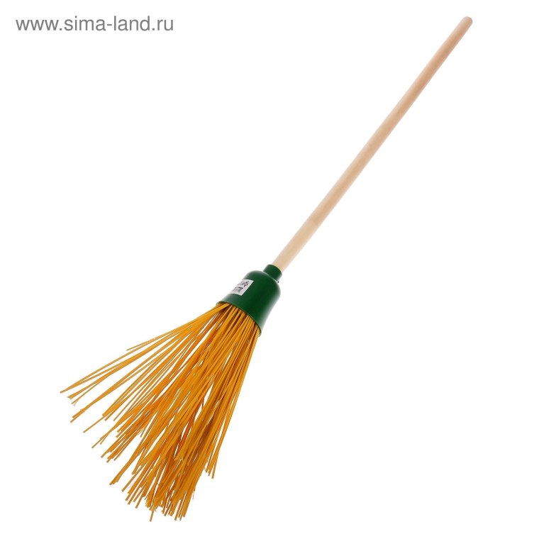 Метла полипропиленовая «малыш», с черенком, малая, 95 см, цвет микс
