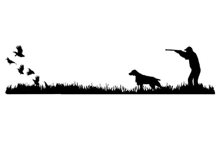 Охота силуэт
