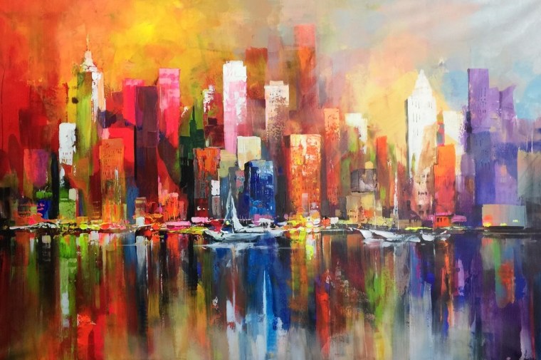 Городской пейзаж абстракционизм
