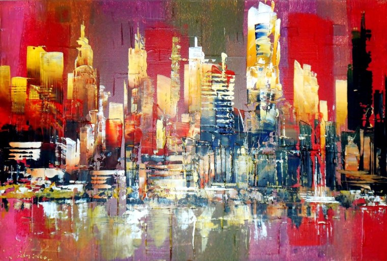 Нью-Йорк картина мастихином