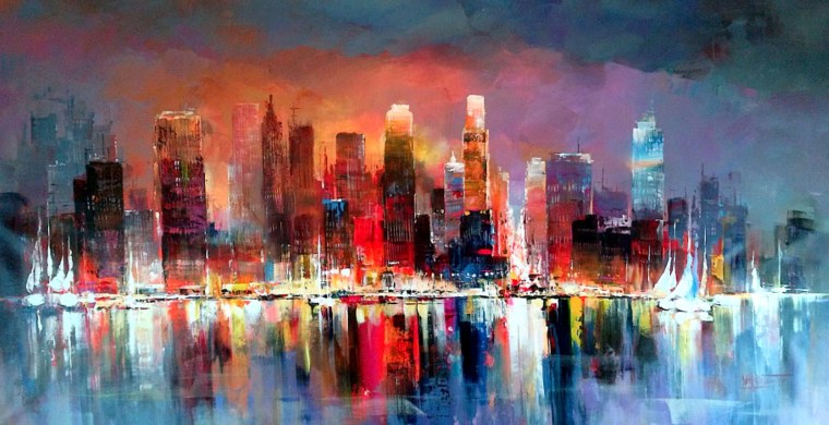 Городской пейзаж абстракционизм