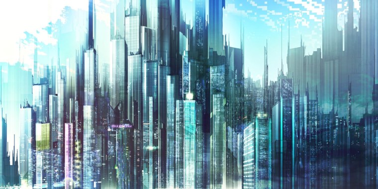 Город будущего фон