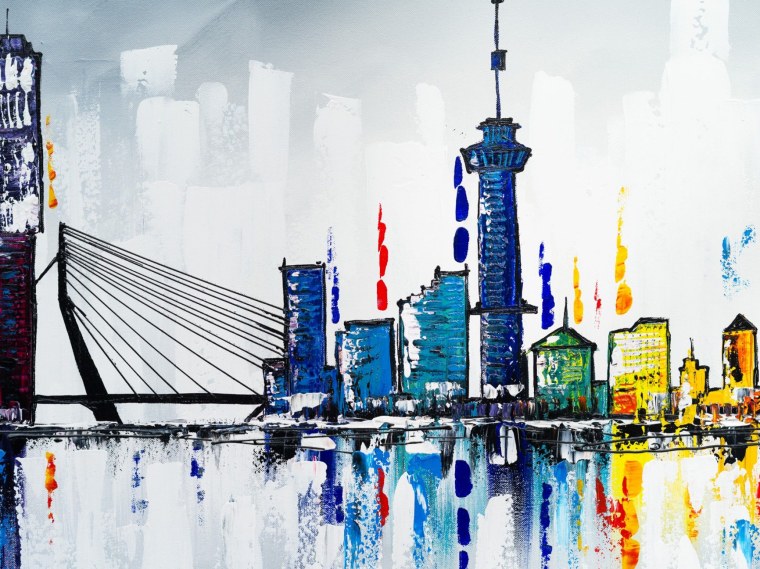 Современный город Графика