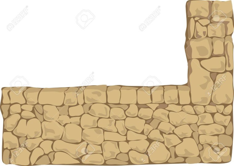 Каменная стена вектор