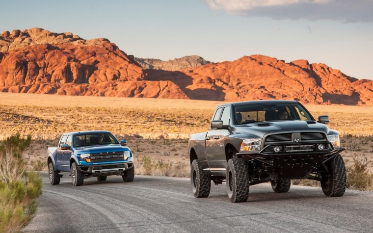 Ford f 150 Raptor и dodge Ram