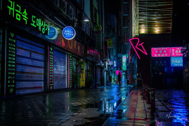 Сеул Эстетика неон