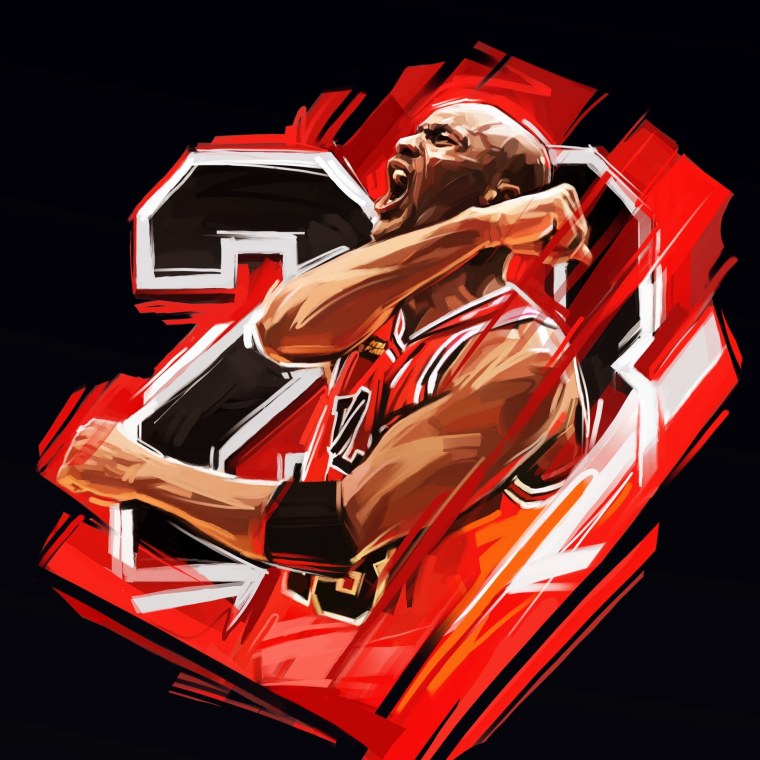 Баскетбол Майкл Джордан арт