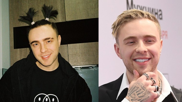 Егор Крид с черными волосами в 2021