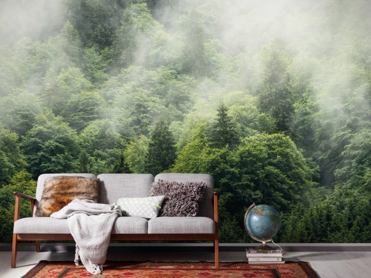 Фреска туманный лес Аффреско