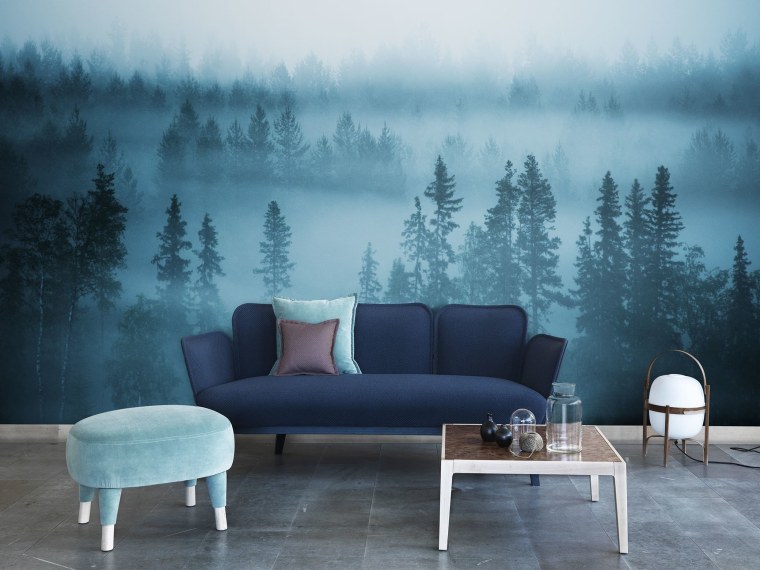 Фреска туманный лес Affresco