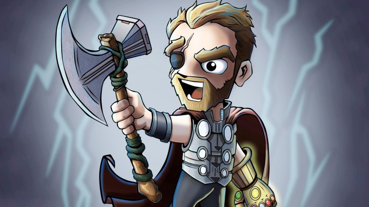 Молот тора эскиз