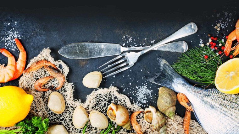 Морепродукты фон